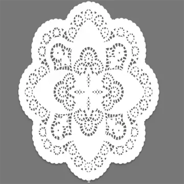 Irregular or other shaped Doily paper