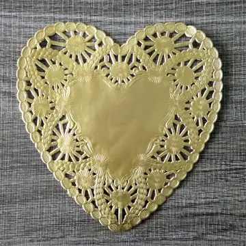 Gold foil paper doily