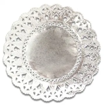 Silver paper doily